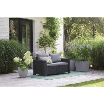 Keter zahradní pohovka California grafit, 141 x 68 x 72cm